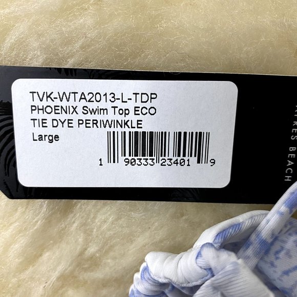 NEW Tavik Blue & White Tie Dye Phoenix Bikini Top - Picture 5 of 6